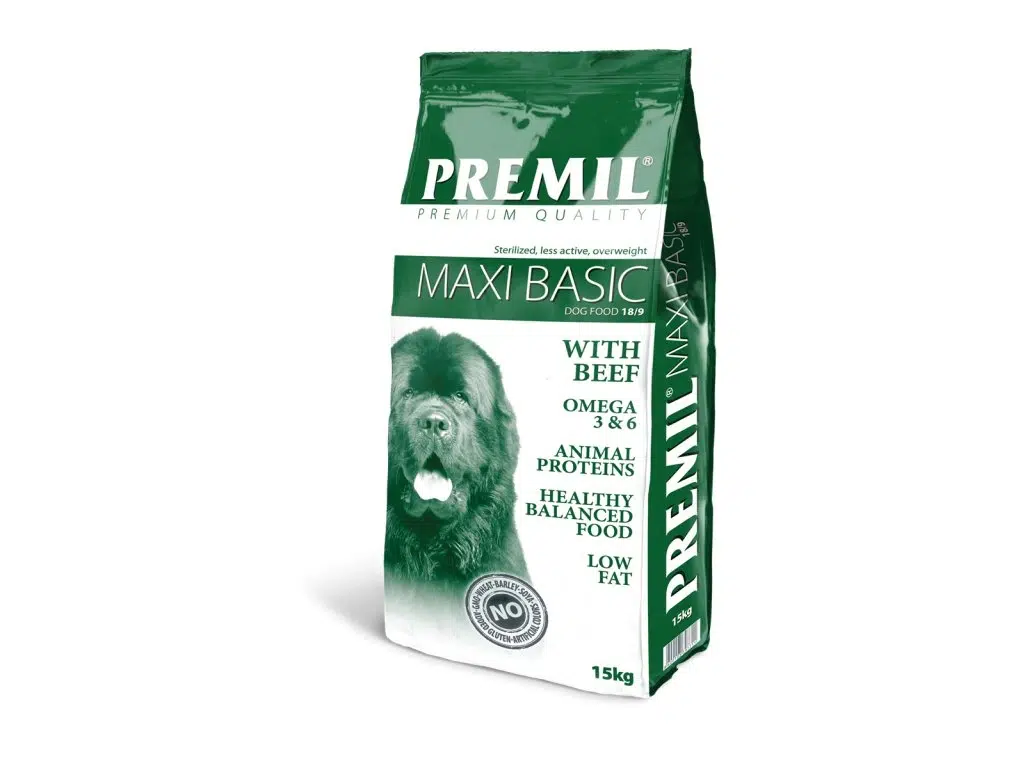 Premil Maxi Basic 20/8 15 kg – granule pre dospelé psy granule pre psy