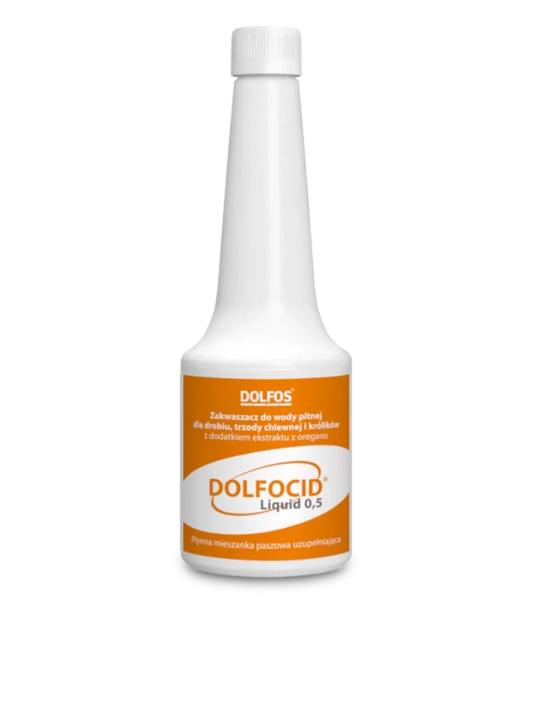 Dolfocid Liquid 0,5 kg – podpora trávenia doplnok pre chov