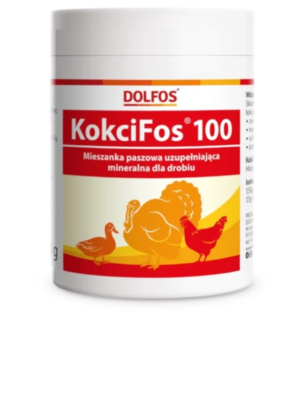 KokciFos_100-1.webp Dolmix KokciFos 100 150 g – vitamín proti kokcidióze doplnok pre chov