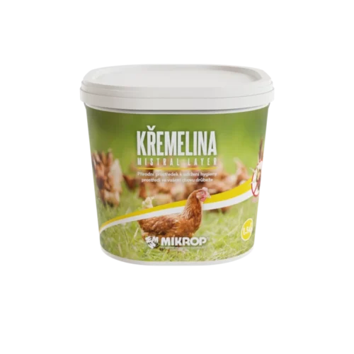 Mistral Layer kremelina pre hydinu 1,5 kg prípravok pre chov