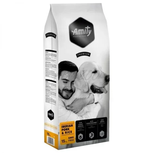 Amity Premium Dog Iberian Pork & Rice 15 kg + 3 kg bonus granule pre psy