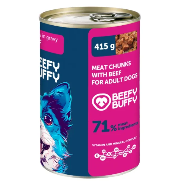 bb_beef_415_dogs_2_výsledok Beefy Buffy hovädzie kúsky v šťave pre psy 415 g