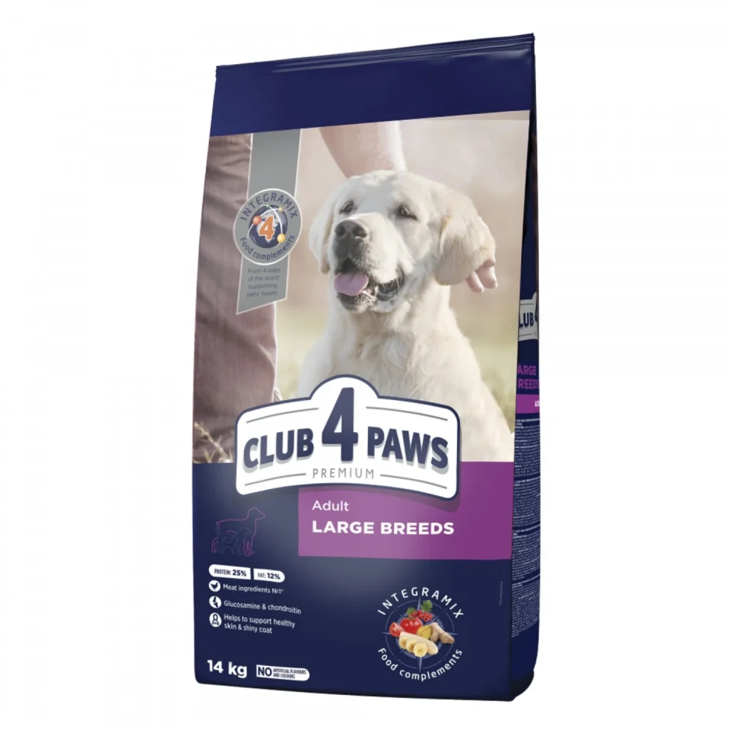 CLUB 4 PAWS Premium pre dospelé psy veľkých plemien 14 kg