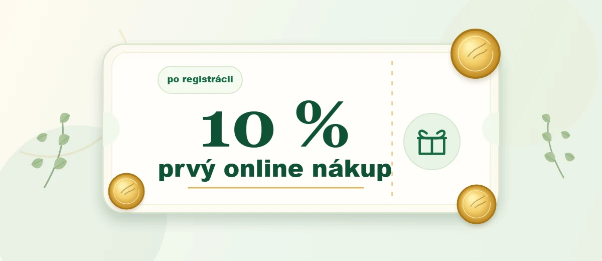 10 % zľava na prvý online nákup po registrácii v Matejka klube