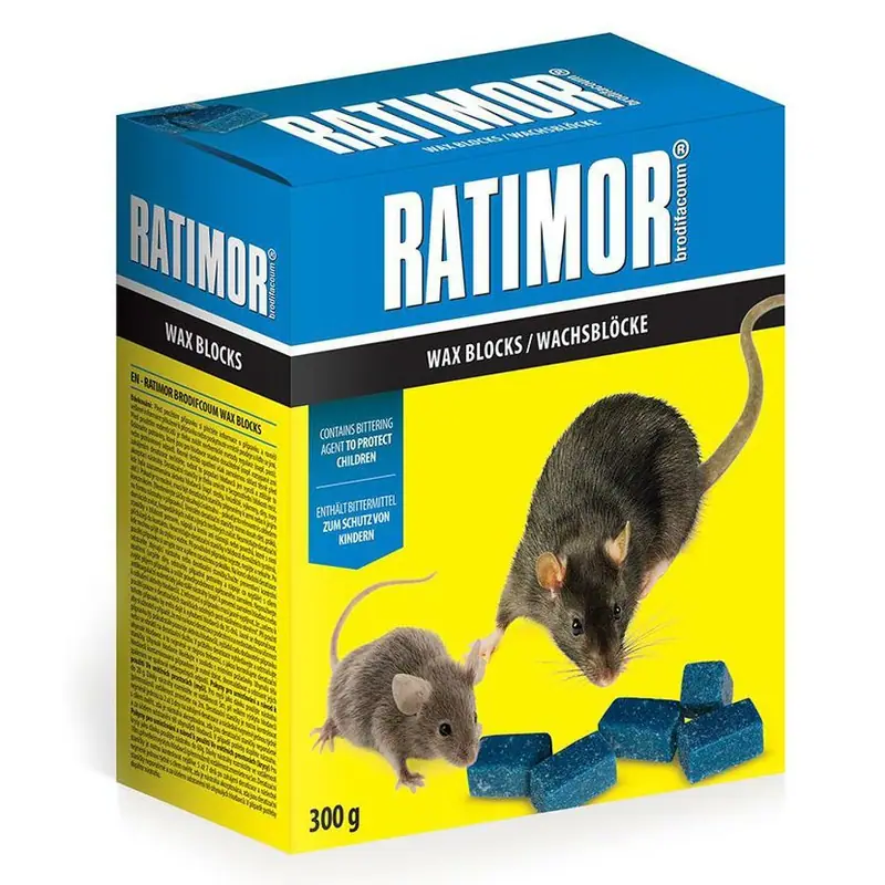 Ratimor parafínové bloky 300 g prípravok proti hlodavcom