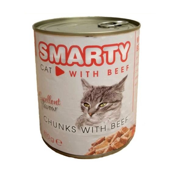 Smarty Chunks Cat hovädzie kúsky pre mačky 810 g