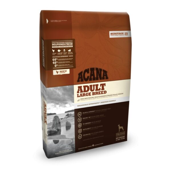 ACANA Adult Large Breed Heritage 17 kg – pre veľké psy granule pre psy