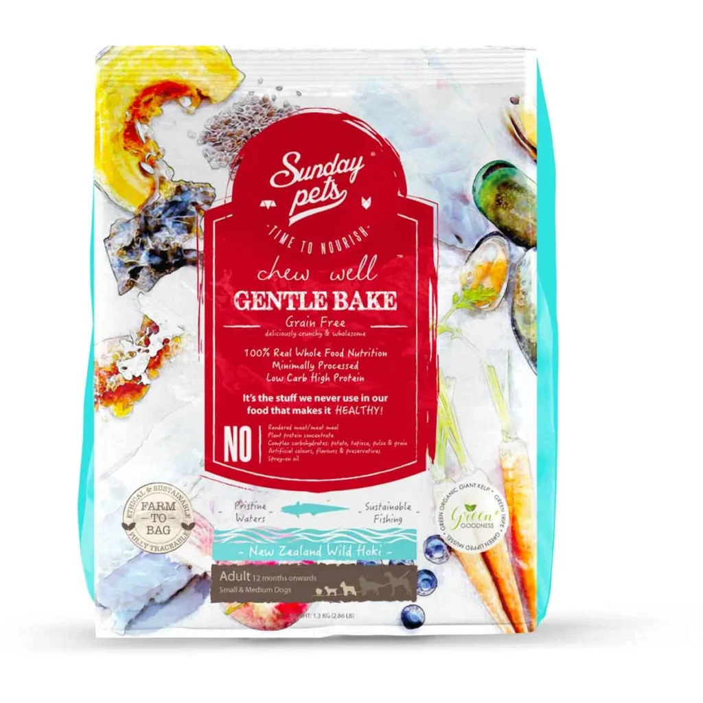 Sunday Pets Gentle Bake Wild Hoki Small & Medium Adult 1,3 kg granule pre psy