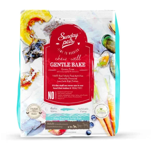 sunday-pets-new-zealand-wild-hoki-adult-1-3-kg.webp Sunday Pets Gentle Bake Wild Hoki Small & Medium Adult 1,3 kg granule pre psy