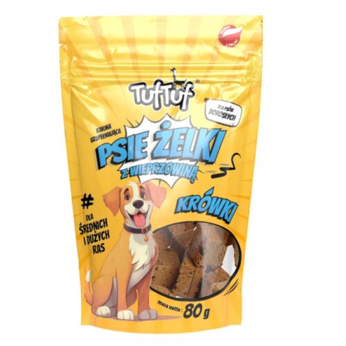 TufTuf super mäkké bravčové kocky pre väčšie plemená 80 g TufTuf super mäkké bravčové kocky pre väčšie plemená 80 g
