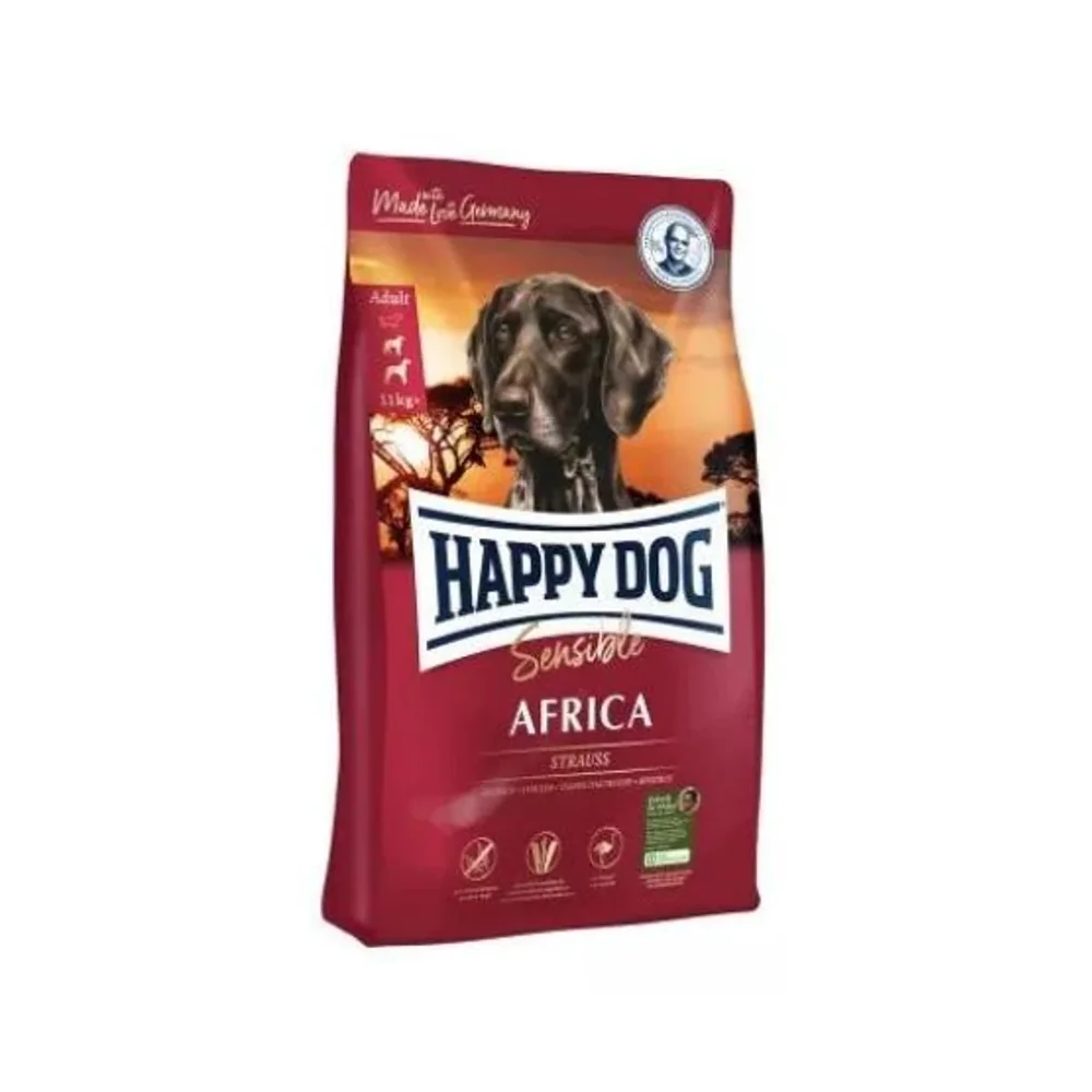 Happy Dog Supreme Sensible Africa 12,5 kg – granule so pštrosom a zemiakmi