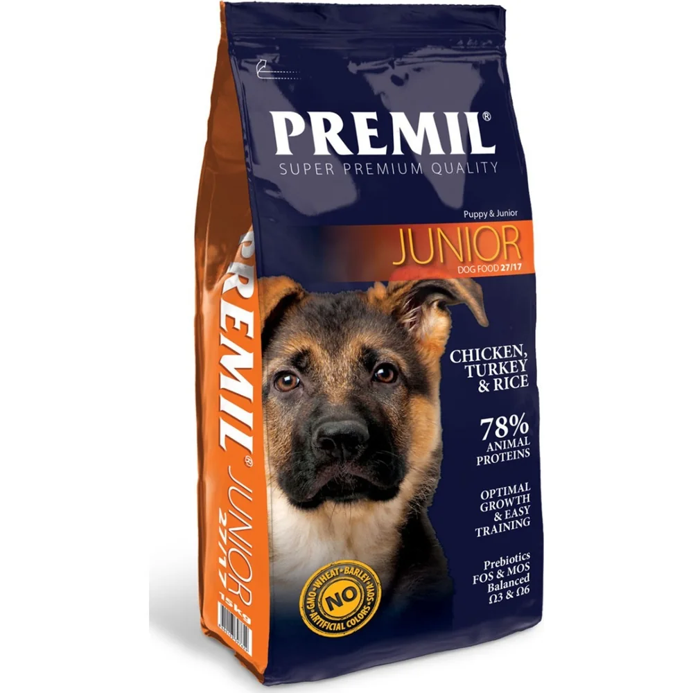 Premil Junior 27/17 15 kg – granule pre šteňatá