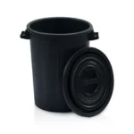 TBA Plast čierna nádoba 100 l s vekom